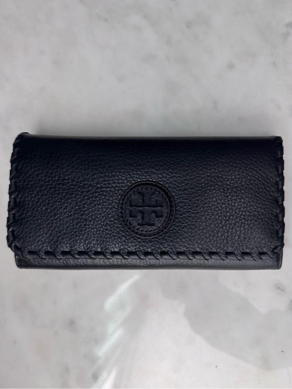 NWT Tory Burch Marion Whipstitch Flap Continental Wallet